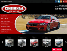 Tablet Screenshot of continentalauto.com